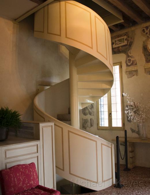 IMG_4449 copy.jpg - There is no access to the second floor, but Nice Looking Staircase